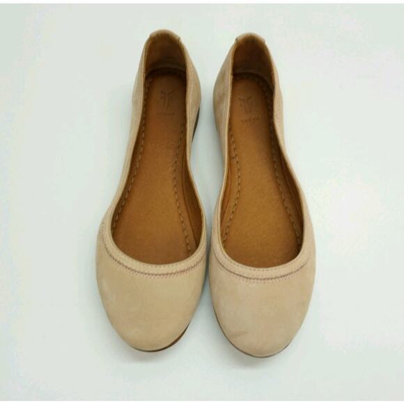 FRYE Women Shoe Carson Ballet Flat Leather Slip On Comfort Blush Suede 6.5 - Picture 2 of 8